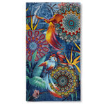 HIP Serviette de plage LOVISE 100x180 cm Bleu