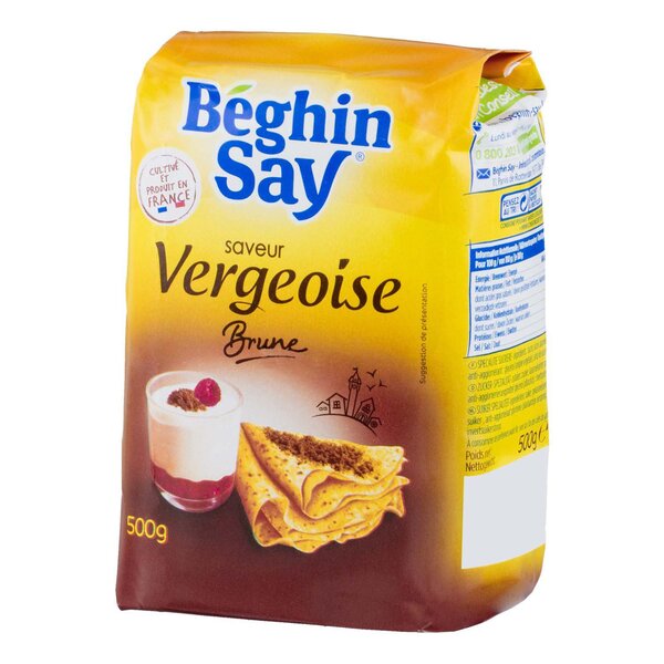 Béghin Say Saveur Vergeoise Brune 500g (lot de 6)