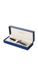 WATERMAN Hemisphere stylo plume, noir brillant, plume moyenne, attributs palladium, écrin