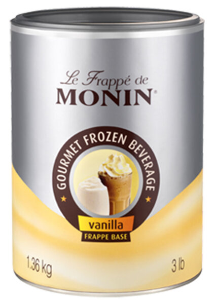 Monin Frappé Base Vanille 1,36Kg (lot de 3)