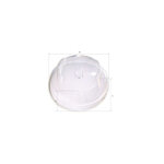 Couvercle PLA Biodégradable avec Trou pour Gobelet - SDG - Lot de 1200 - Acide polyactique (PLA)