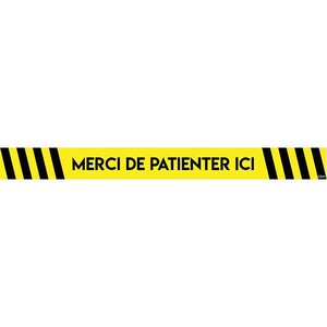 2 Stickers sol marquage - Bande rectangulaire