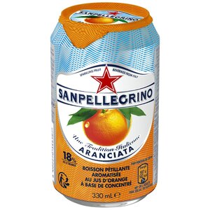 Aranciata, boisson pétillante au jus d'orange - Canette de 33 cl (paquet 6 x 330 millilitres)