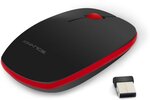 Souris sans fil Advance Shiny Rechargeable (Rouge)
