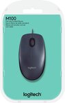 Souris filaire<BR>Logitech M100 (Noir/Gris)