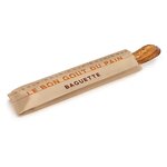 Sachet papier blanc imprimé "pain" (colis de 1000)