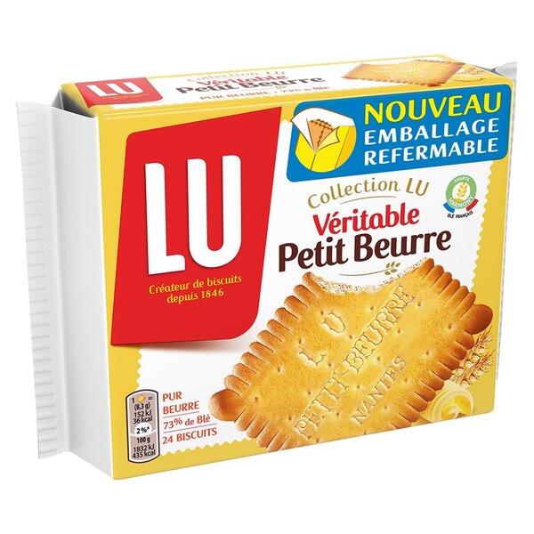 LU Collection LU Véritable Petit Beurre Pur Beurre 73% de Blé 200g (lot de 6)