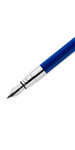 PARKER IM Stylo bille, "Blue Origin", attributs chromés, Recharge bleue pointe moyenne, en écrin