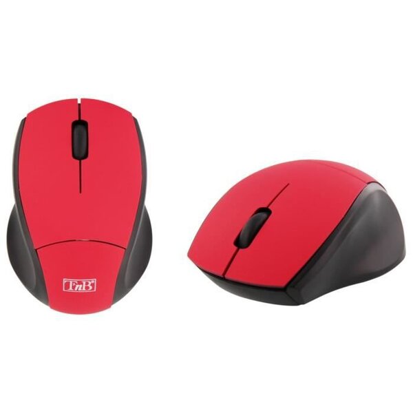 T'nB Souris optique sans fil ultra mini récepteur USB 2,4 GHz -Rouge