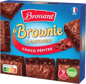 Brossard BROWNIE CHOCO PEPITES 9 parts 285g (lot de 3)
