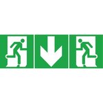 Etiquette signalisation additionnelle pour BAES "Sortie"