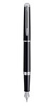 WATERMAN Hemisphere Stylo plume, noir brillant, plume moyenne, encre bleue, Coffret cadeau