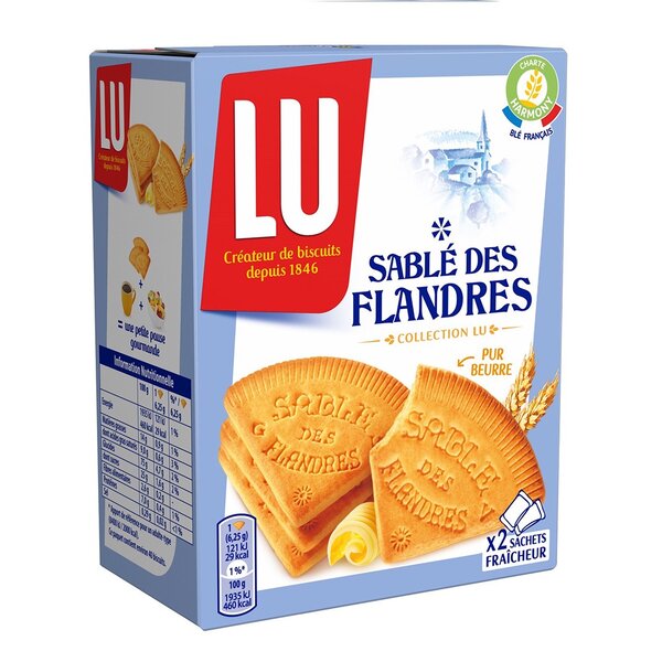 LU Sablé de Flandres Collection LU Pur Beure 250g (lot de 6)