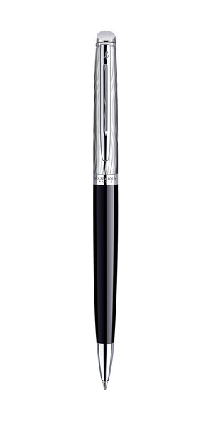 WATERMAN Hemisphere Deluxe Stylo bille, noir, pointe Moyenne, attributs palladium, Ecrin