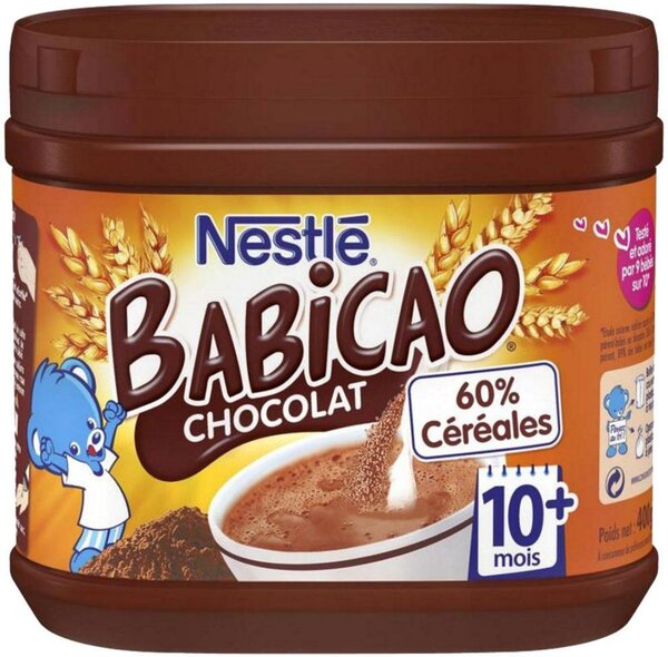 Nestlé Babicao Chocolat 60% Céréales 400g