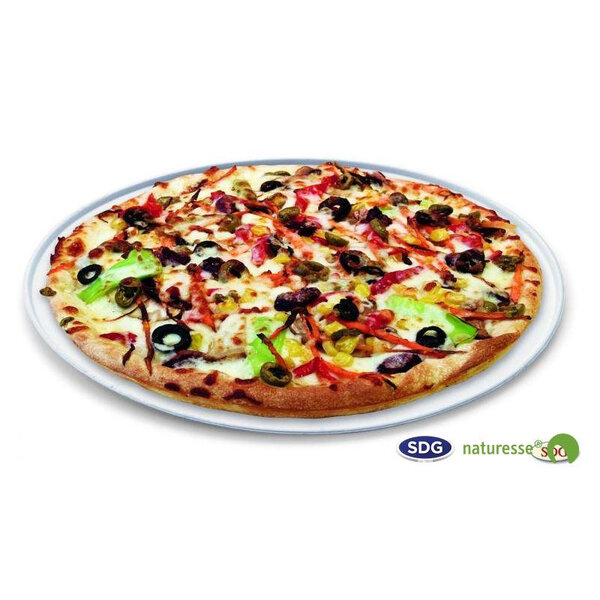 Assiette Plate Pizza Pulpe de Cellulose Biodégradable 32,5 cm - SDG - Lot de 200 - Pulpe de cellulose