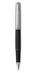 PARKER Jotter Stylo plume, noir Bond Street, plume moyenne, encre bleue, Coffret cadeau