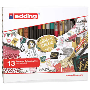 edding Ensemble de stylos de couleur saisonnière 13 pcs