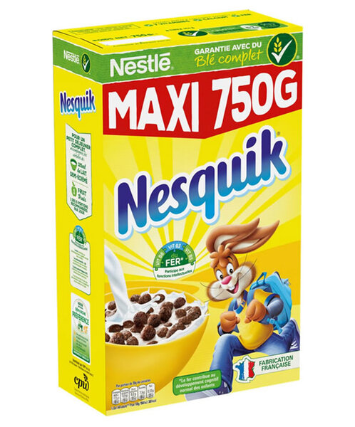 Nestlé Céréales Nesquik Maxi Format 750g (lot de 4)
