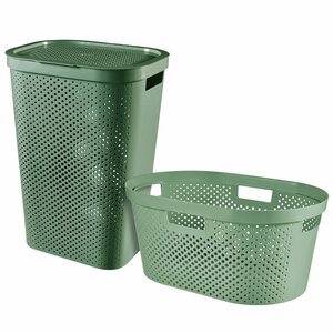 Curver Ensemble de paniers à linge 2 pcs Infinity 40L+60L Vert