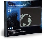 Tapis de souris Gamer Nedis Verre Flotté Super Lisse - L (Noir)