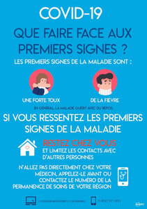 2 Affiches adhésives amovibles - A3 - Symptômes