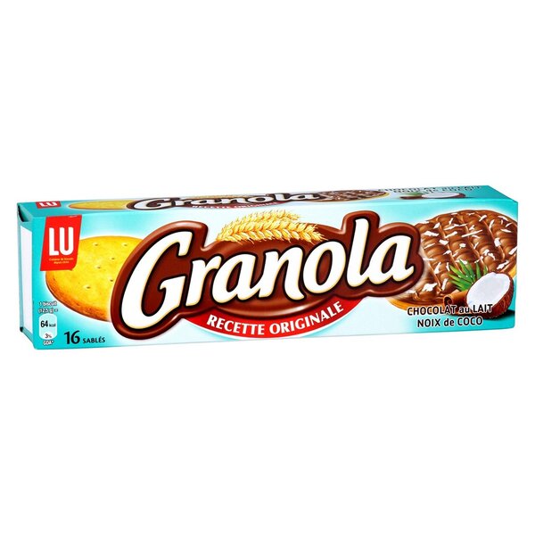 LU Granola Recette Originale Chocolat au Lait Noix de Coco 200g (lot de 6)