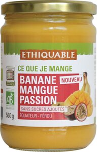 Ethiquable Purée bio banane mangue passion