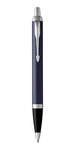 PARKER IM Stylo bille, bleu mat, recharge bleue pointe moyenne, Coffret cadeau