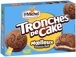 St Michel Tronches de Cake Moelleux Choco-lait 175g (lot de 3)