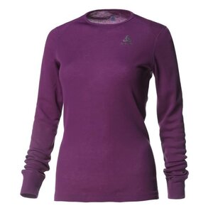 ODLO T-Shirt de randonnée Activ Warm - Femme - Prune