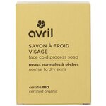 Avril - Savon à Froid Visage Certifié Bio 100g - Peaux Normales à Sèches N°936