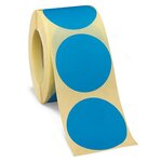 Pastille adhésive amovible en rouleau noir 90 mm (colis de 500)