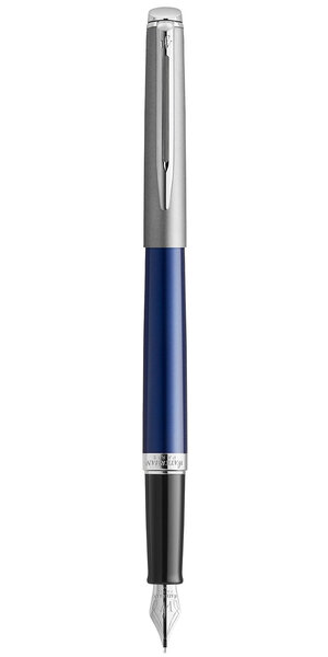 WATERMAN Hemisphere Essentiel Stylo plume, Bleu mat, plume fine, encre bleue, Coffret cadeau