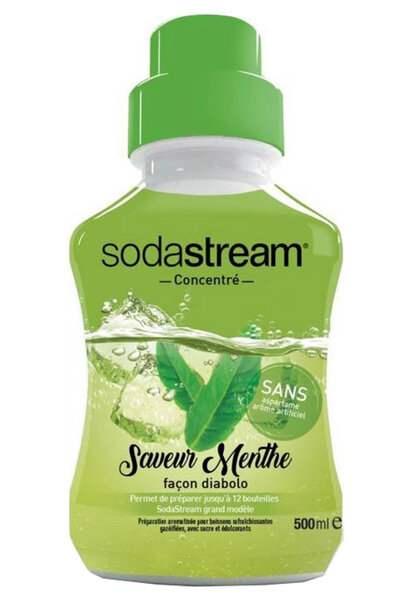 Sodastream Concentré Saveur Menthe Façon Diabolo 500ml (lot de 8)