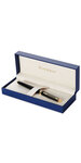 WATERMAN Hemisphere Stylo plume, noir brillant, plume moyenne, encre bleue, Coffret cadeau