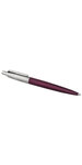 PARKER Jotter stylo bille, violet Portobello, attributs chromés, recharge bleu pointe moyenne