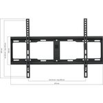 One For All Support TV mural fixe 32"-90" Noir