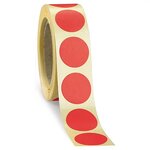 Pastille adhésive amovible en rouleau noir 90 mm (colis de 500)