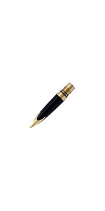 WATERMAN - Carene - Bloc Plume Complet - Attributs Dorés - Plume Moyenne 18K