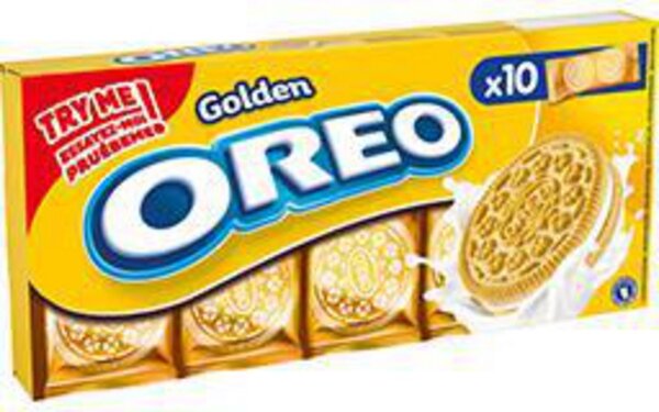 Oreo Biscuits Golden fourrés vanille le paquet de 220g