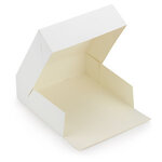 Boîte pâtissière carton blanche 26x26x5 cm (colis de 2)