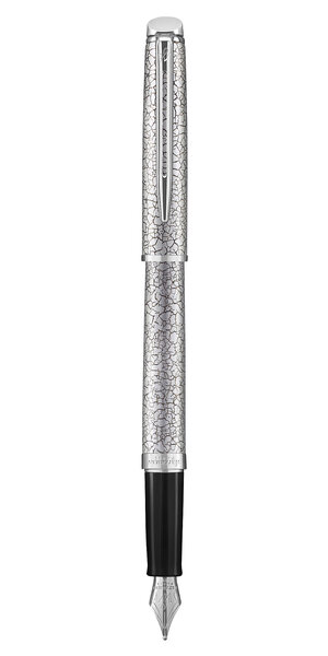 WATERMAN Hemisphere Deluxe stylo plume, effet craquelé, plume moyenne, attributs palladium, écrin