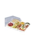 COUVERCLE COFFRET CLASSIQUE TRANSPARENT 34 x 25 x 4,5cm (colis 100 couvercles)