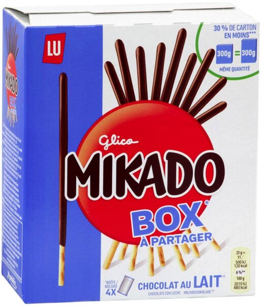Mikado Box Chocolat Au Lait (lot de 3)