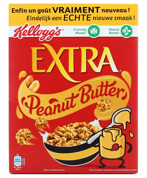 Kellogg's Kellogg’s Extra Peanut Butter 525g (lot de 3)