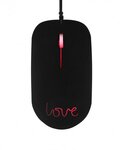 Souris T'nB Neon Love (Noir)