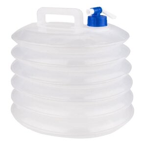 ABBEY CAMP Jerrican - 15 L - 100% polyéthylene - Modele avec bouchon a vis, réglable en hauteur