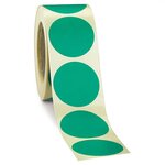 Pastille adhésive amovible en rouleau noir 90 mm (colis de 500)