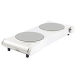 KITCHENCOOK - HPV240 - Plaque Vitrocéramique -2 Feux - 2400W - Inox